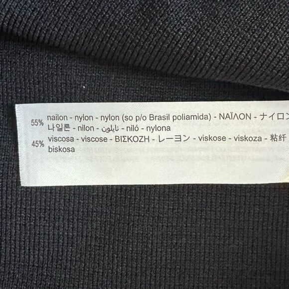 ZARA Strapless Knit Bustier Top in Black Size Small - Picture 9 of 9